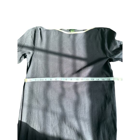 Ralph Lauren Blue Basic Y2K Short Sleeve Babydoll Maxi Dress Size Large - Picture 11 of 12